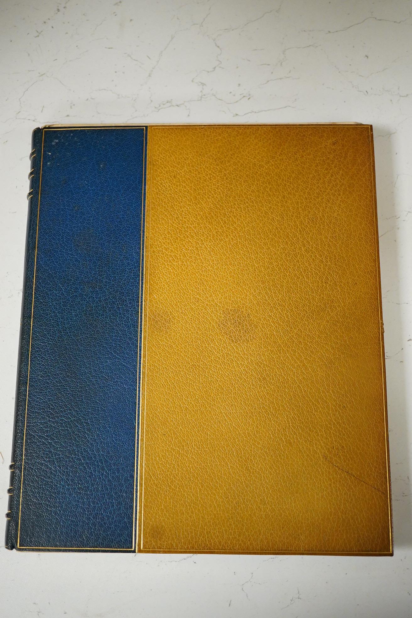 Dewar of Vogrie, Capt. James Cumming - Genealogy of Dewar of Vogrie. With notes on allied families and their armorial bearings. (? sole manuscript copy, unpublished). Contents - large tissue guarded armorial frontis. in